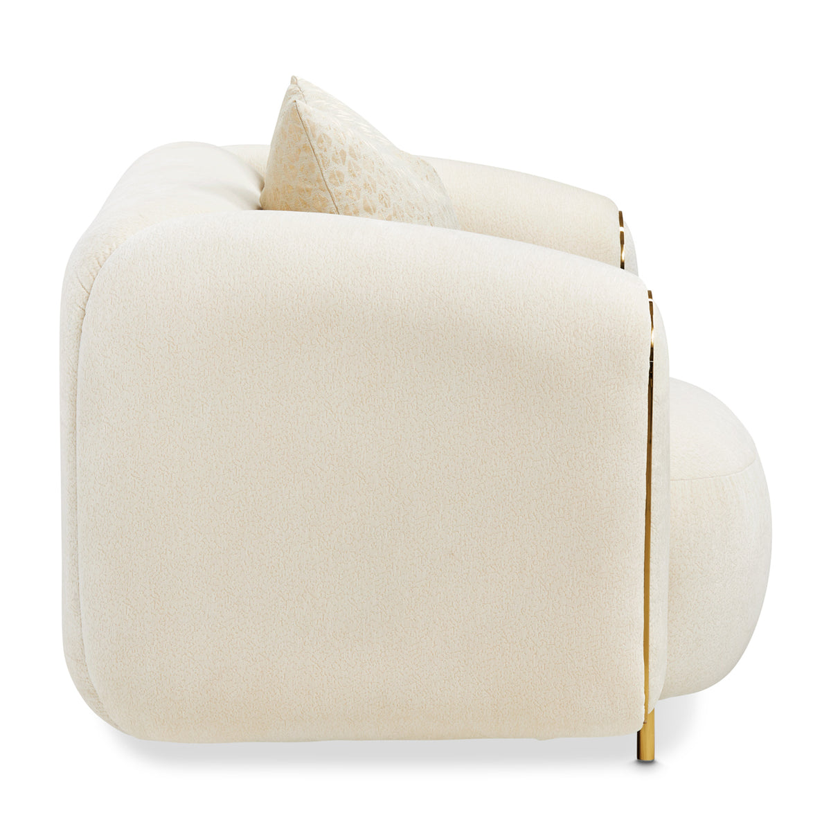 Michael Amini Sassani Chair Crepe Gold