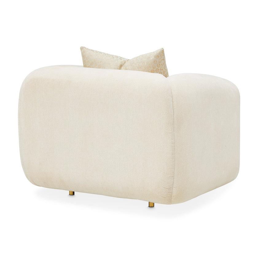 Michael Amini Sassani Chair Crepe Gold