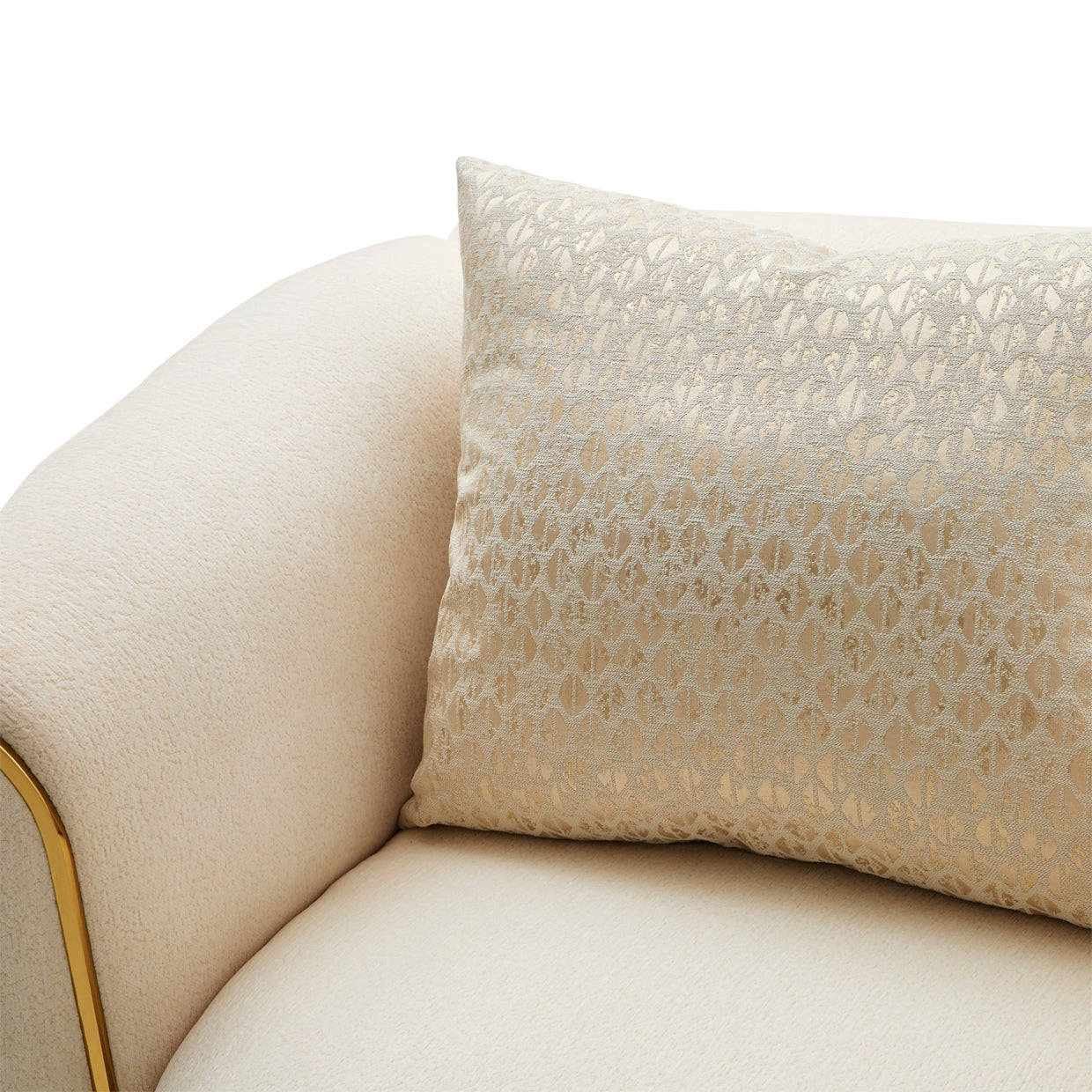Michael Amini Sassani Chair Crepe Gold