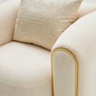 Michael Amini Sassani Chair Crepe Gold