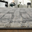 Feizy Kano 39LKF Transitional Geometric Rug in Gray/Black/Ivory