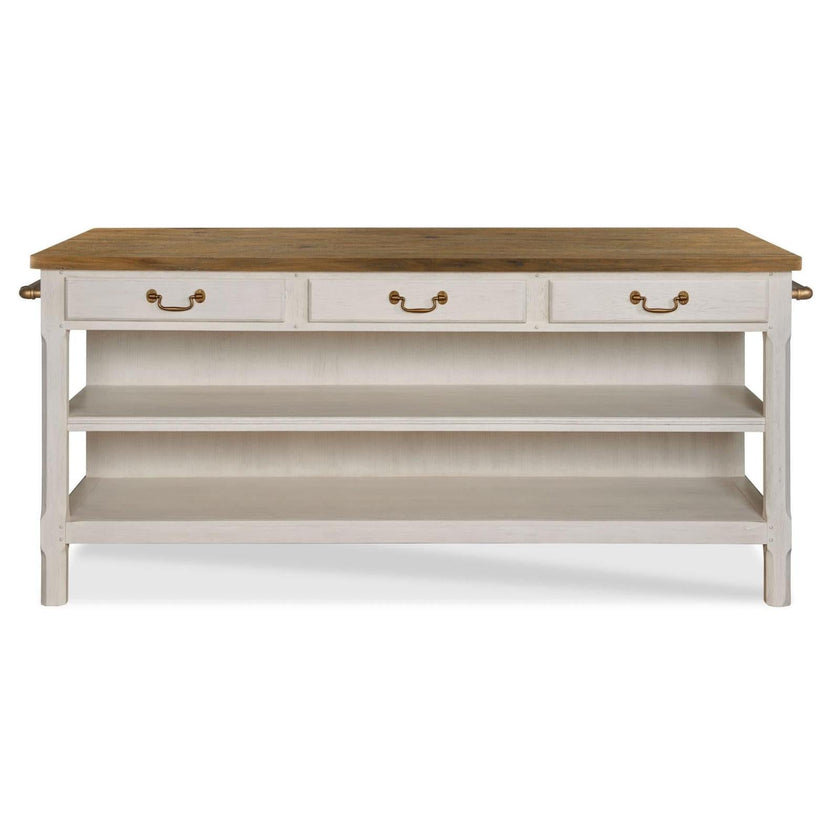 Woodbridge Furniture Draper's Table - Frost White Base