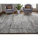 Feizy Alford 6925F Modern Abstract in Gray/Silver