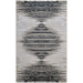 Feizy Micah 39LRF Modern Diamond Rug in Black/Silver/Taupe