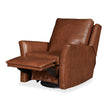 Century Furniture Leather Aubry Swivel Glider Electric Recliner