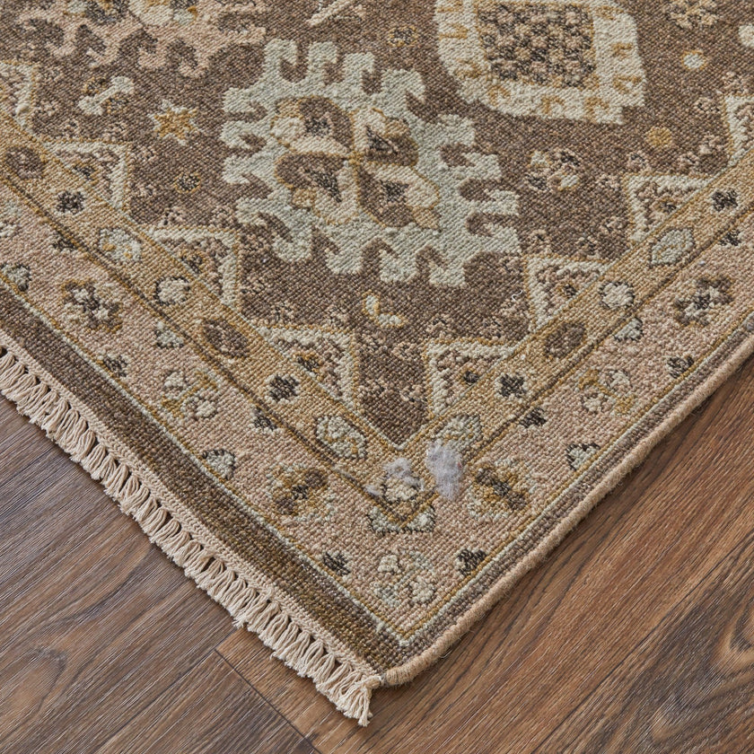 Feizy Corbitt 0610F Traditional Oriental in Brown/Ivory