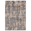 Feizy Waldor 3969F Modern Abstract Rug in Gray/Gold