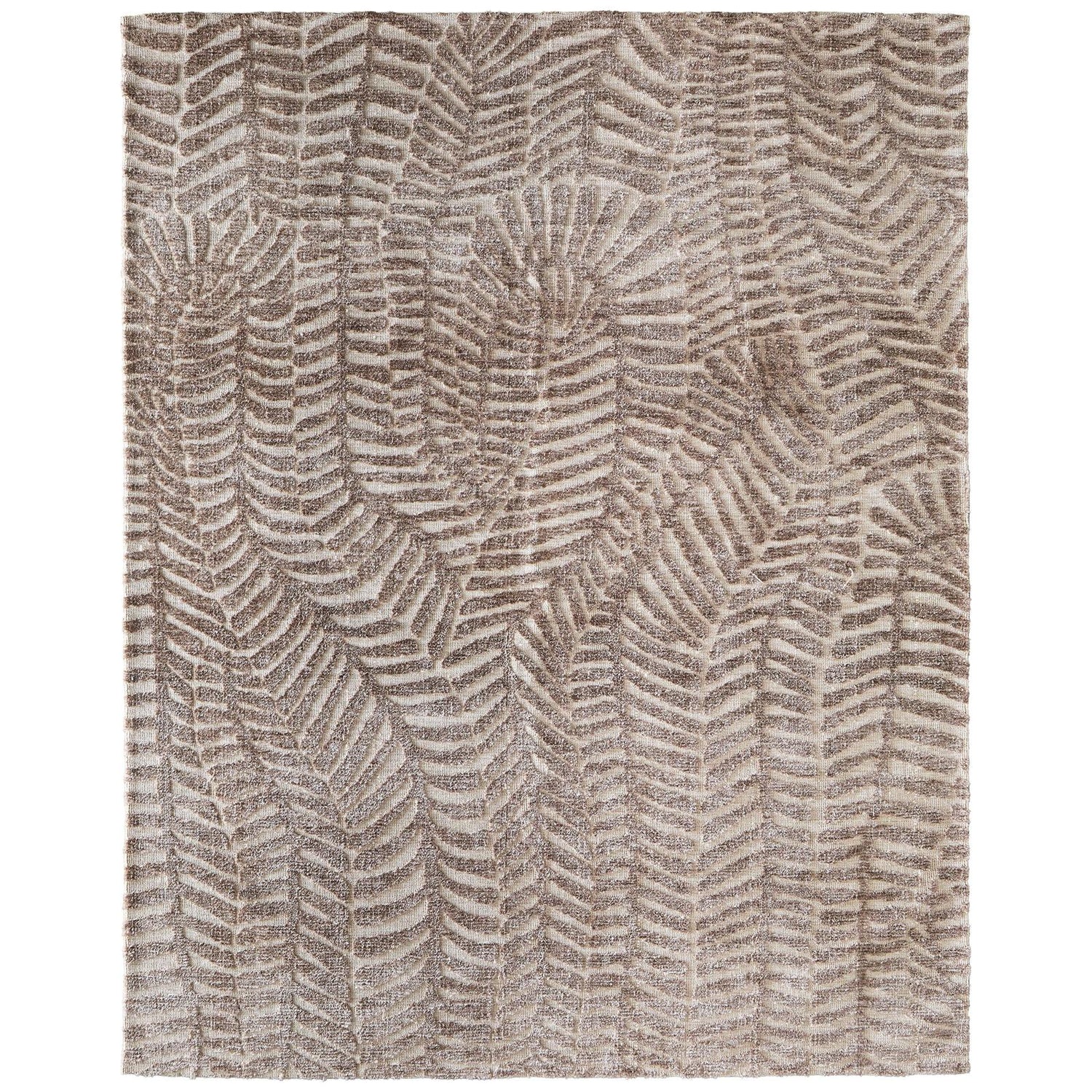 Feizy Colton 8A54F Modern Animal Print Rug in Taupe/Tan