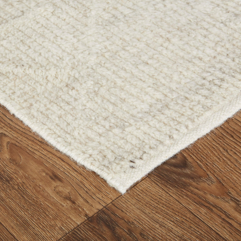 Feizy Alford 6921F Modern Solid in Ivory/Tan
