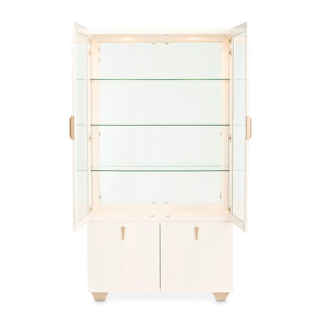 Michael Amini Fantosini Display Cabinet - Creamy Pearl