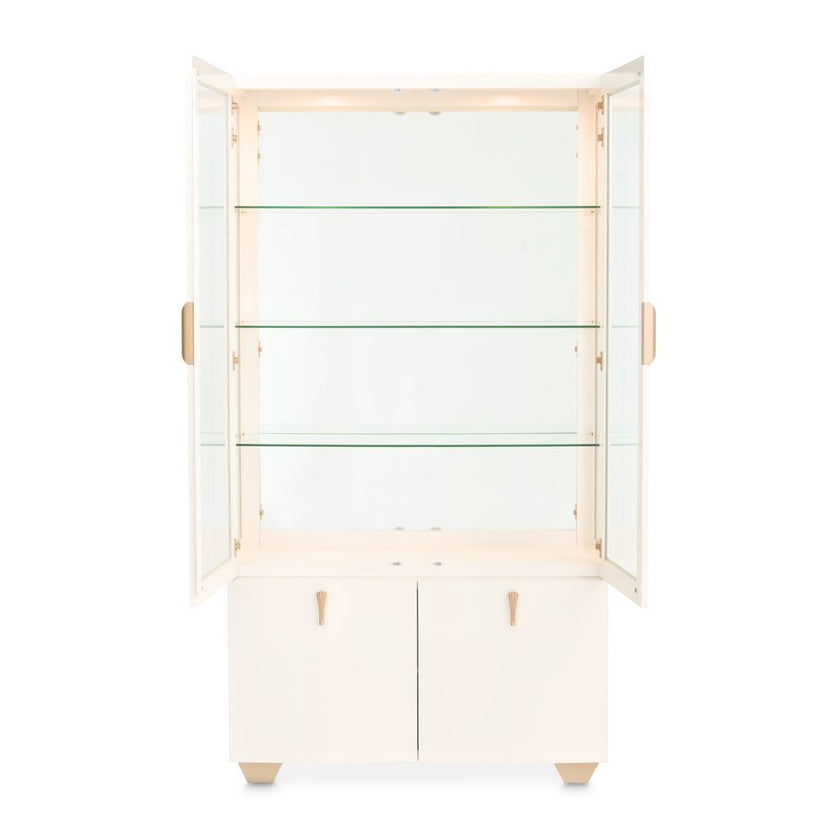 Michael Amini Fantosini Display Cabinet - Creamy Pearl