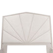 Michael Amini Fantosini King Tufted Panel Bed - Silver Mist