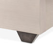Michael Amini Fantosini King Tufted Panel Bed - Silver Mist