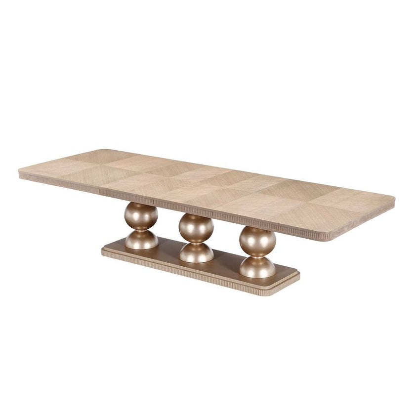 Michael Amini West Kensington Rectangular Dining Table - Sea Salt Caramel