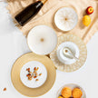 Christofle Malmaison Impériale Porcelain Soup Spoon