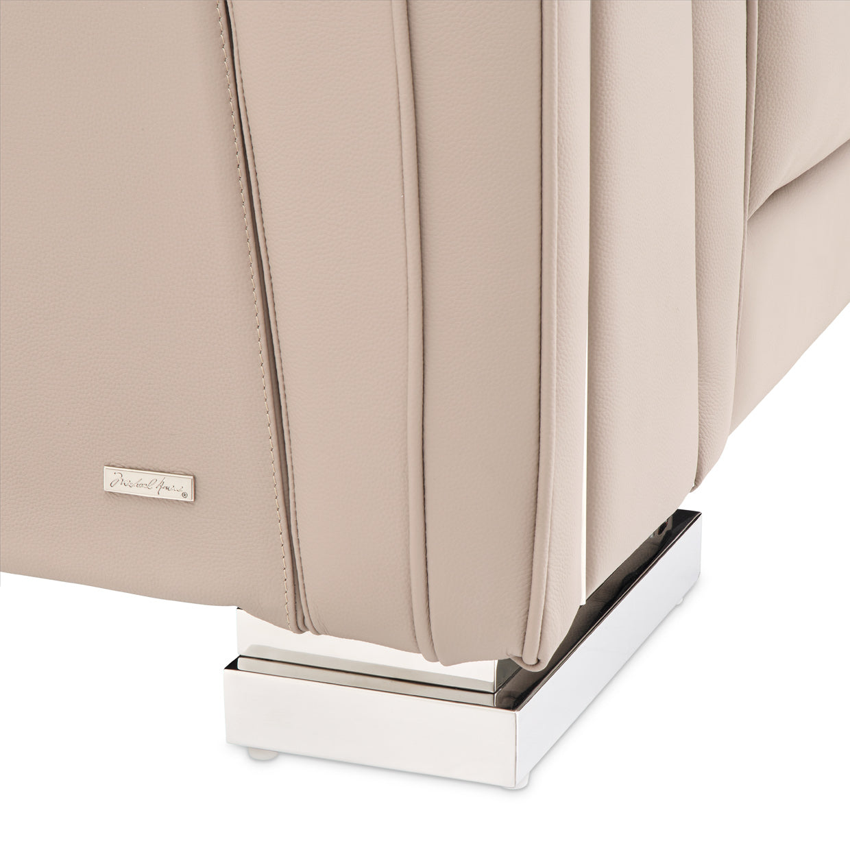 Michael Amini Mia Bella Bergamo Sofa St. Steel