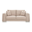 Michael Amini Mia Bella Bergamo Loveseat St. Steel