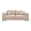 Michael Amini Mia Bella Bergamo Loveseat St. Steel