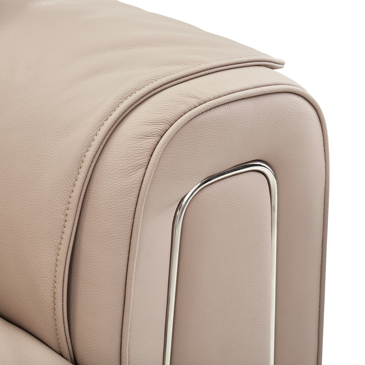 Michael Amini Mia Bella Bergamo Loveseat St. Steel