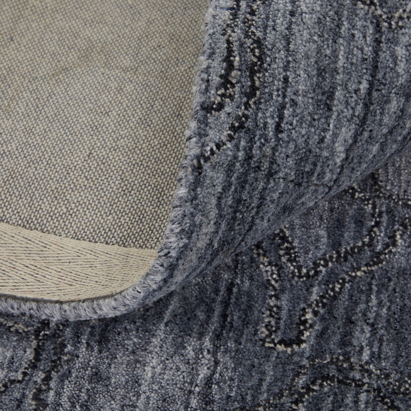 Feizy Whitton 8892F Modern Abstract Rug in Gray/Blue