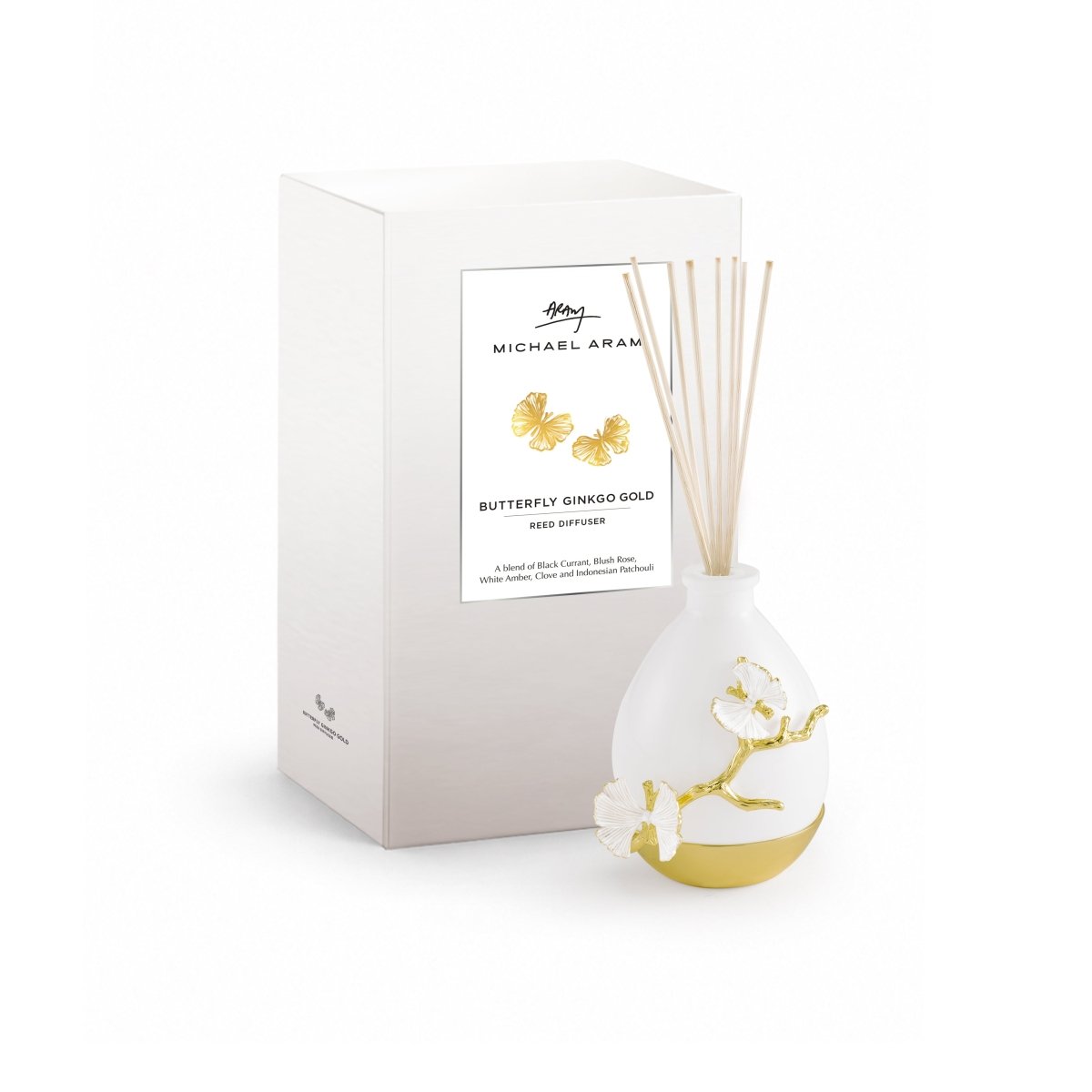 Michael Aram Butterfly Gingko Gold Scented Reed Diffuser
