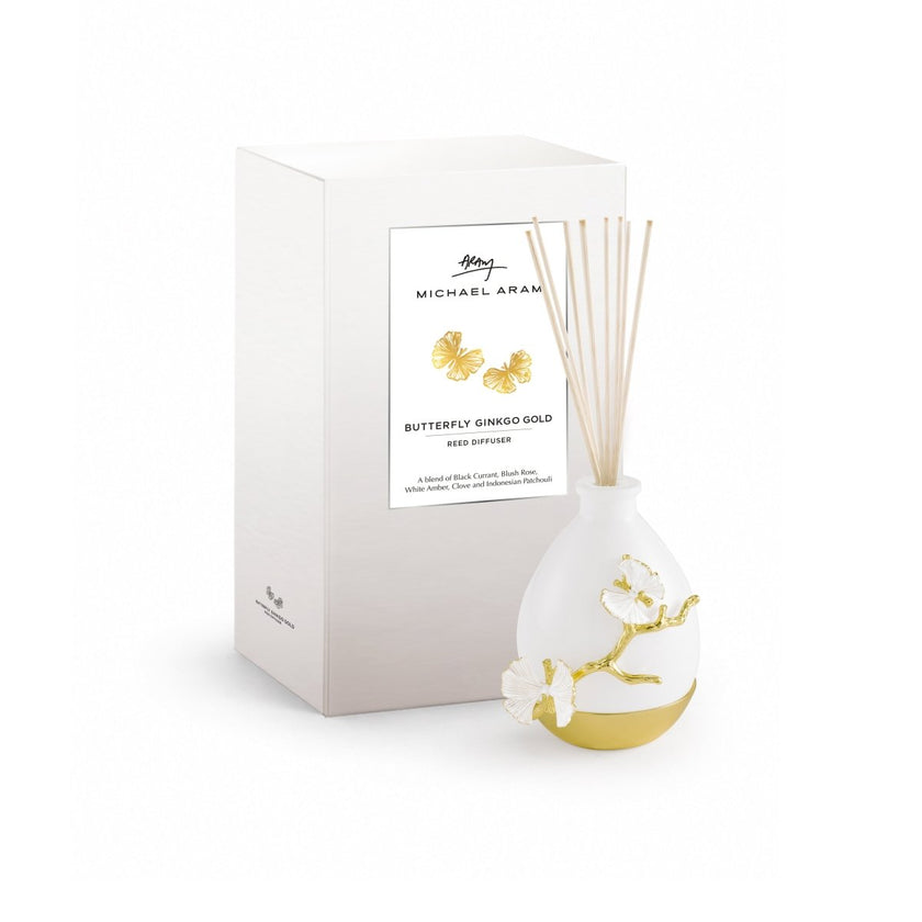 Michael Aram Butterfly Gingko Gold Scented Reed Diffuser