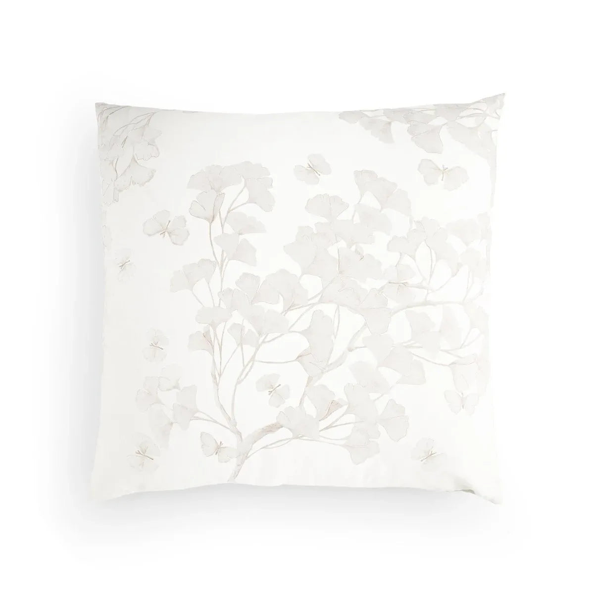 Michael Aram Butterfly Ginkgo Euro Shams - Stone and White