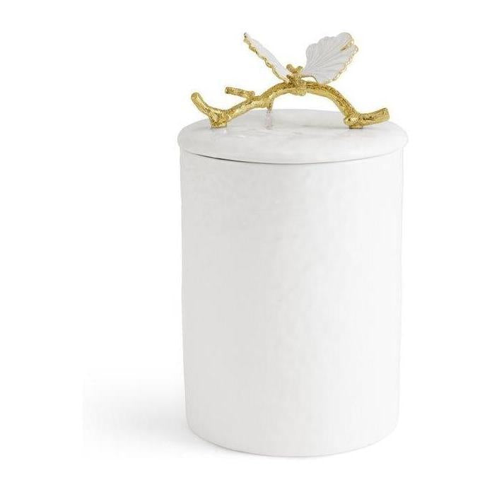 Michael Aram Butterfly Ginkgo Gold Porcelain Canister