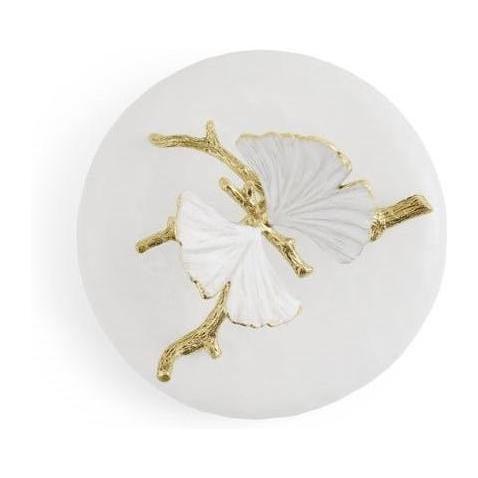Michael Aram Butterfly Ginkgo Gold Porcelain Canister