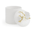 Michael Aram Butterfly Ginkgo Gold Porcelain Canister