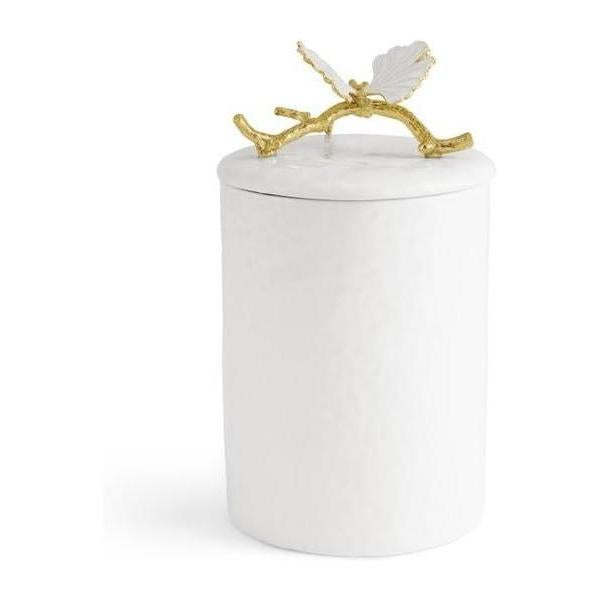 Michael Aram Butterfly Ginkgo Gold Porcelain Canister