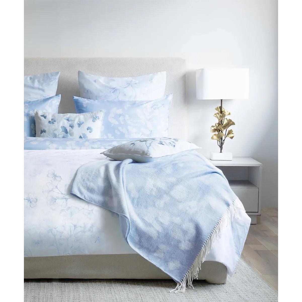 Michael Aram Butterfly Ginkgo King Duvet Sky and White
