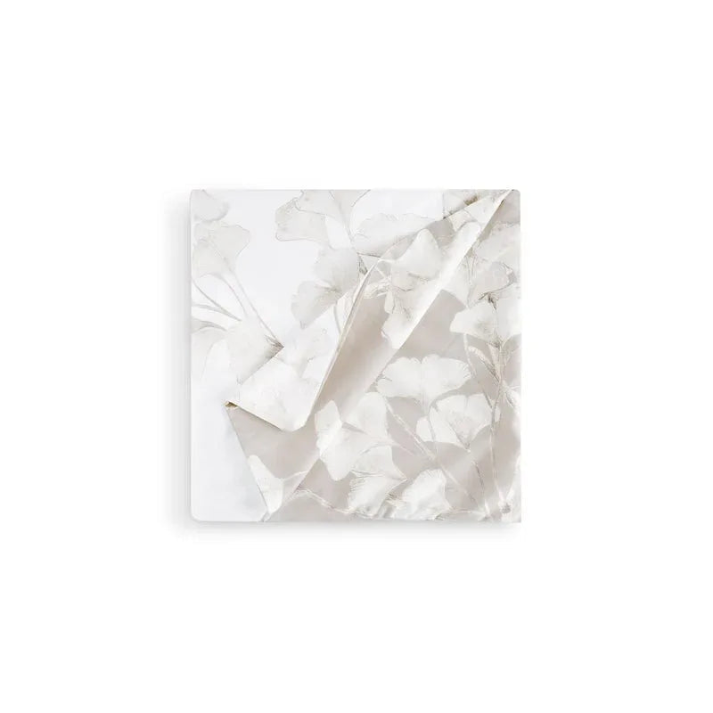 Michael Aram Butterfly Ginkgo King Duvet Stone and White