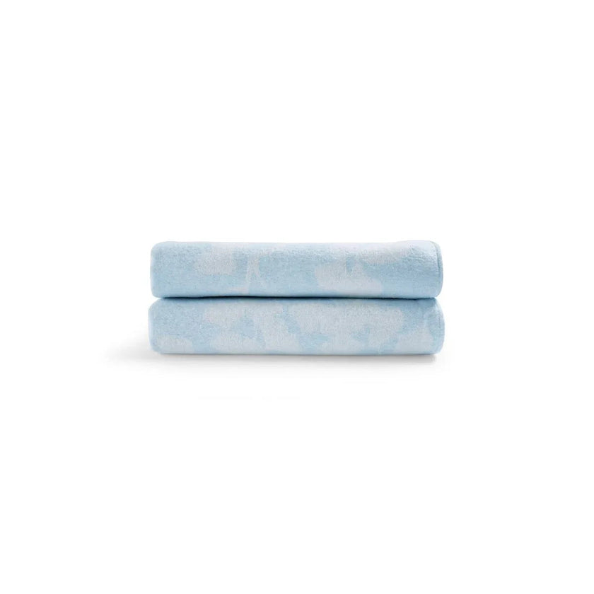 Michael Aram Butterfly Ginkgo Throw Sky and White