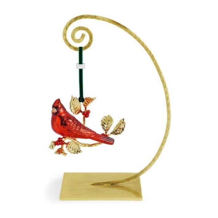 Michael Aram Cardinal Glass Ornament