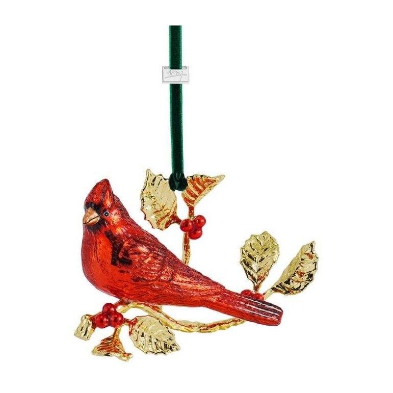 Michael Aram Cardinal Glass Ornament