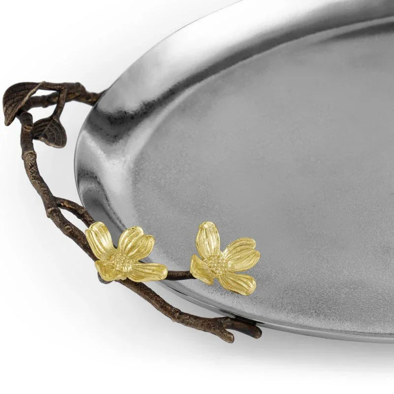 Michael Aram Dogwood Oval Tray