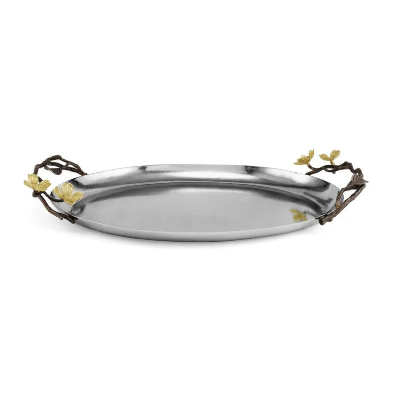 Michael Aram Dogwood Oval Tray