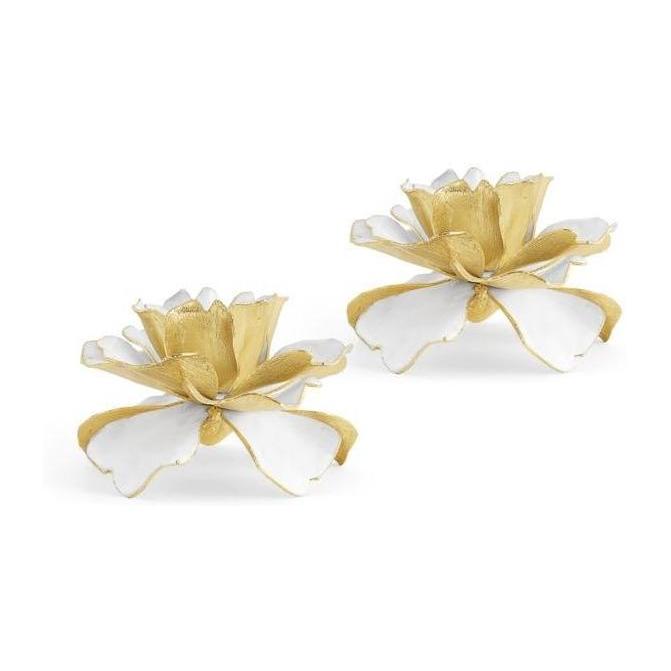 Michael Aram Gardenia Candleholders S/2