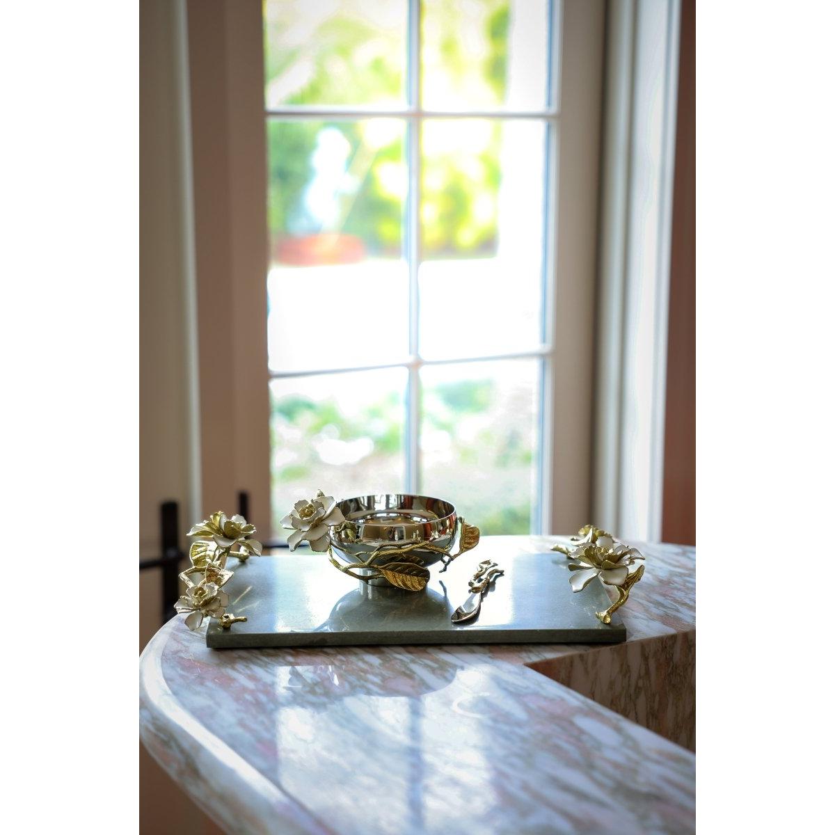 Michael Aram Gardenia Cheeseboard with Knife