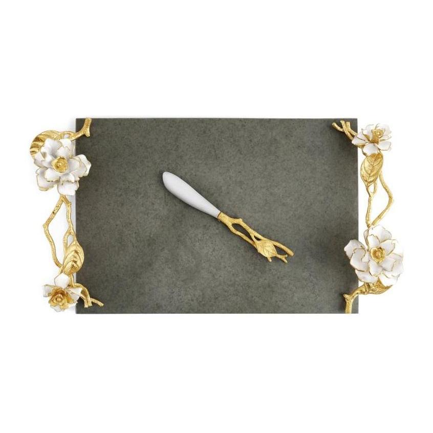 Michael Aram Gardenia Cheeseboard with Knife