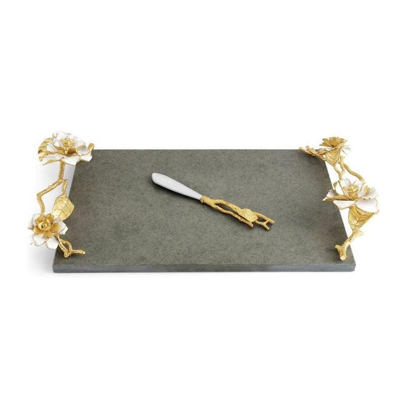 Michael Aram Gardenia Cheeseboard with Knife