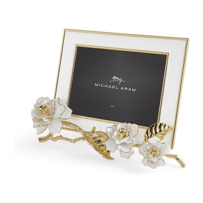 Michael Aram Gardenia Enameled White Frame (5X7)