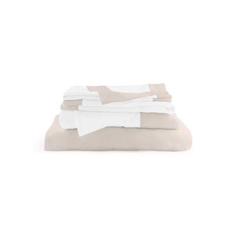Michael Aram King Sheet Set - Stone and White