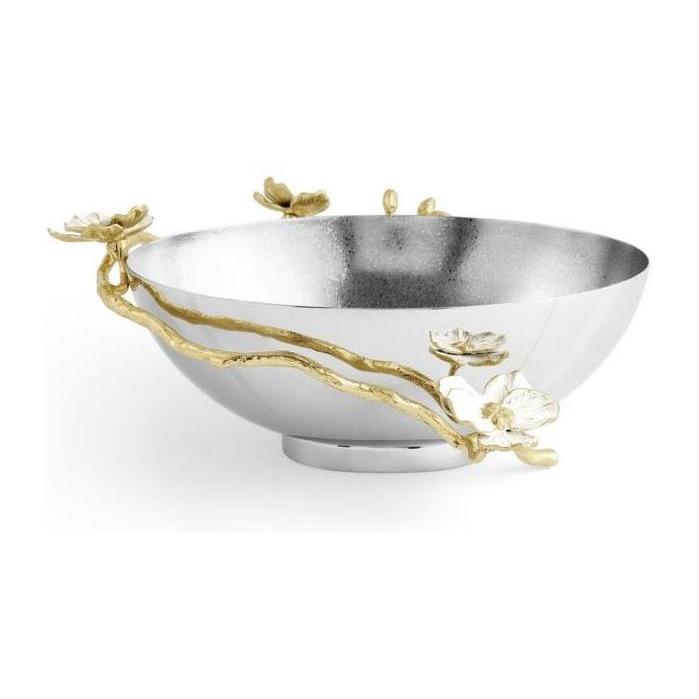 Michael Aram Orchid Low Oval Bowl