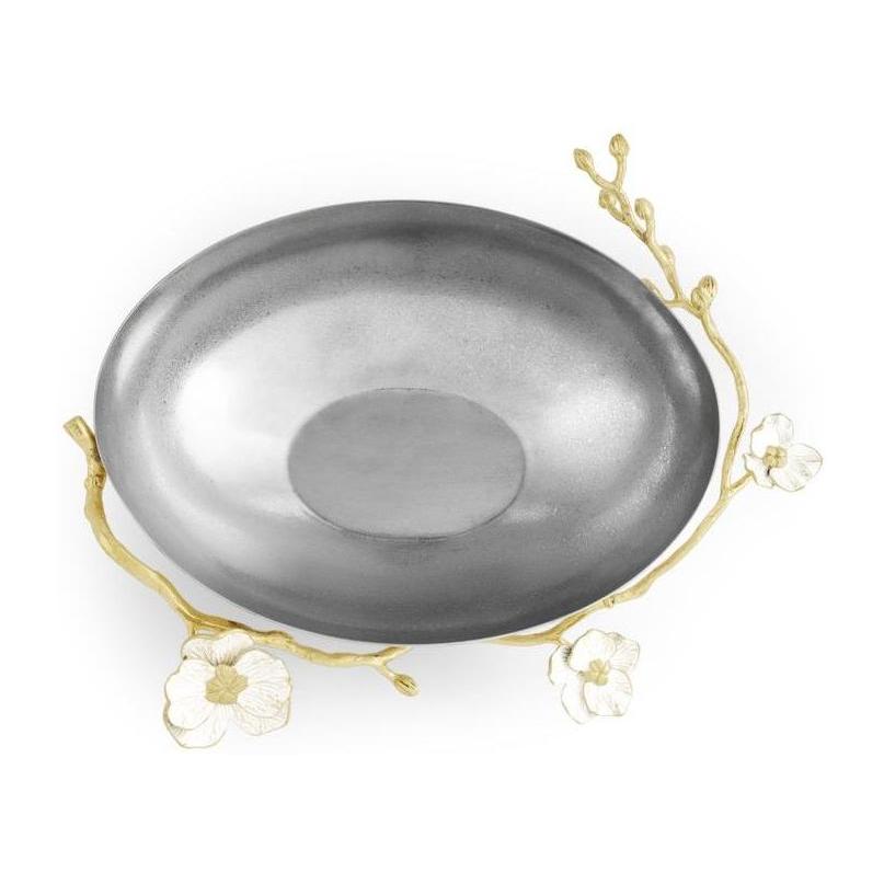 Michael Aram Orchid Low Oval Bowl