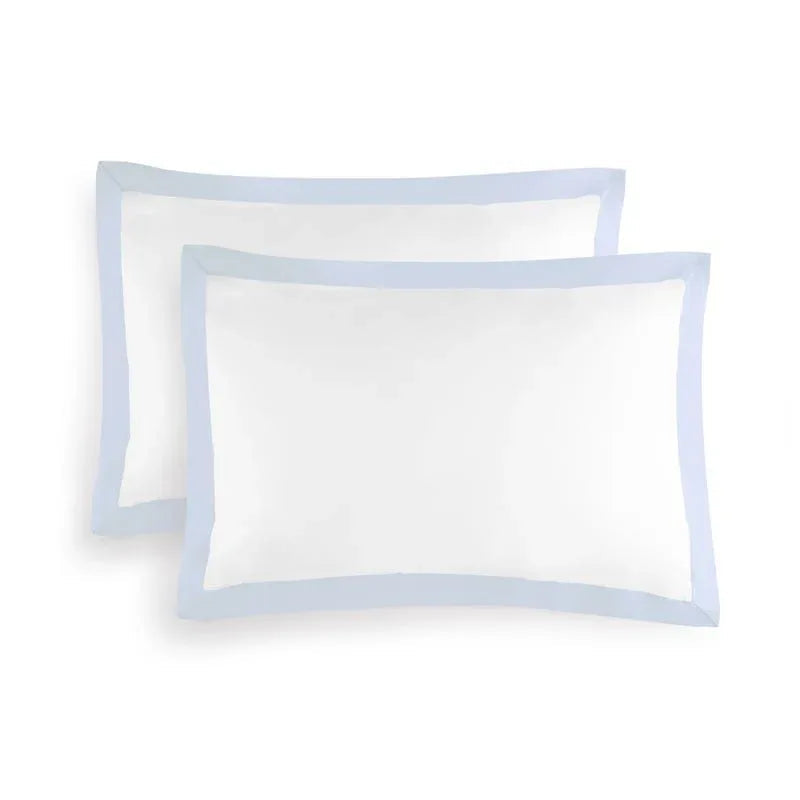 Michael Aram Queen Pillowcase Set - Sky and White