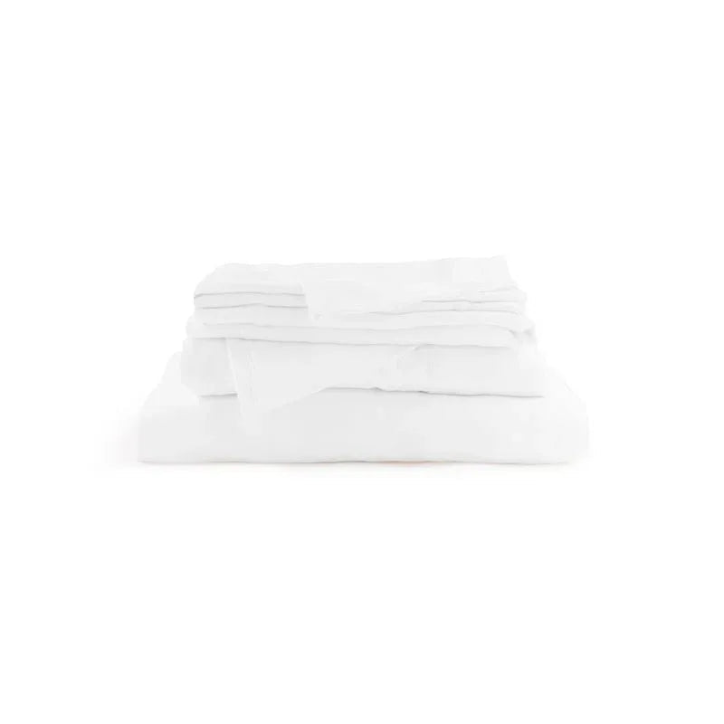 Michael Aram Queen Sheet Set - Cloud and White