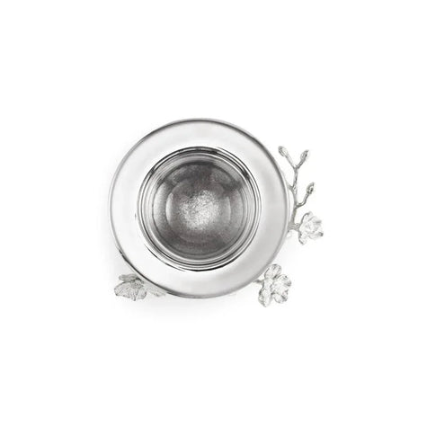 Michael Aram Silver Orchid Caviar Dish With Spoon