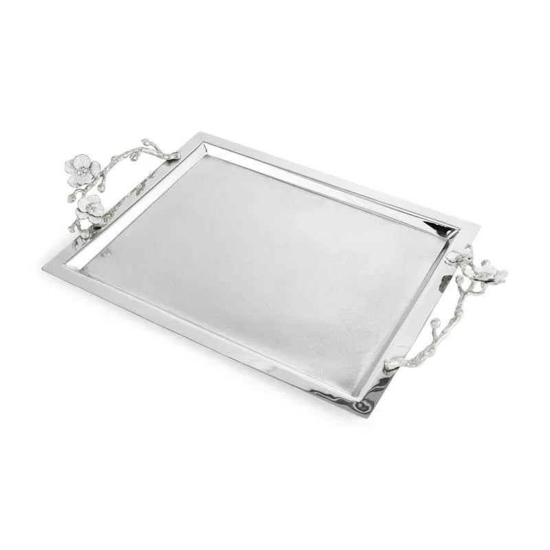 Michael Aram Silver Orchid Large Tray